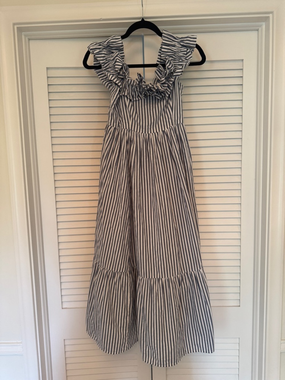 Abercrombie & Fitch Navy and White Striped Sundress